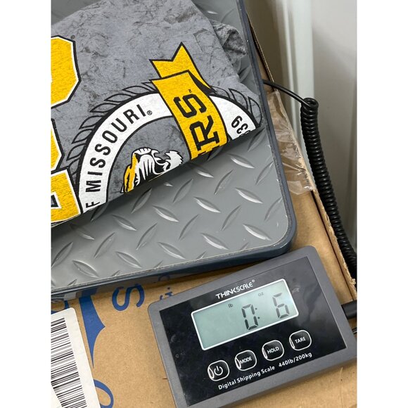 Pressbox University Of Missouri Mizzou Medium Washed Gray Logo T-Shirt 60% Cotto - Picture 5 of 5